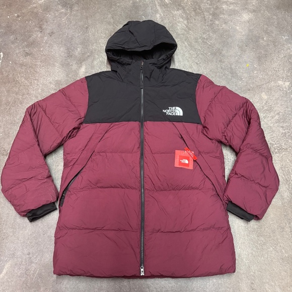 The North Face Men’s UX Down Jacket RTO deep garnet red MF0A47D5HBM - Picture 1 of 8